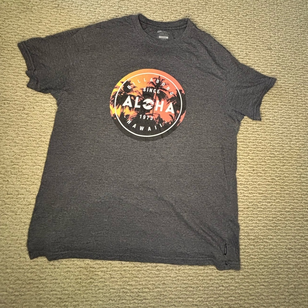 Billabong Charcoal Aloha Graphic Tee